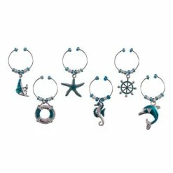 Avanti - Wine Charms Set Nautical 6pce