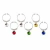 Avanti - Wine Charms Set Gem Stones 6pce