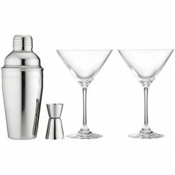 Tempa - Aurora Silver Cocktail Set 4pce