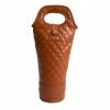 Tempa - Quilted Brown Insulated Single Wine Bag