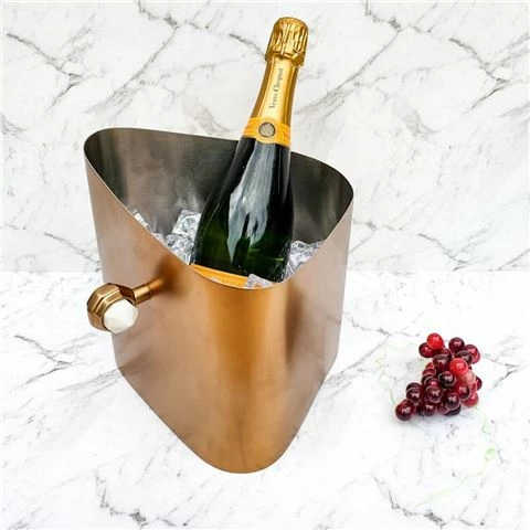 Clinq - Soiree Collection Marble And Copper Ice Bucket 1 Clinq - Soiree Collection Marble And Copper Ice Bucket