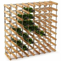 Traditional Wine Rack Co. - Light Oak Wine Rack 72 Bottles
