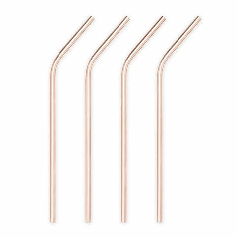 Viski - Copper Cocktail Straws 1 Viski - Copper Cocktail Straws