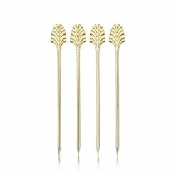 Viski - Gold Art Deco Cocktail Picks