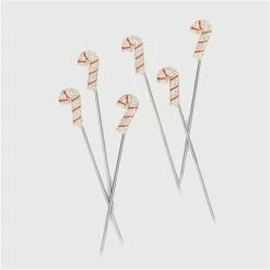 Joanna Buchanan - Candy Cane Cocktail Picks Set 6pce