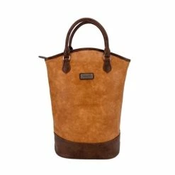 Sachi - Two Bottle Wine Tote Tan