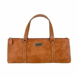 Sachi - Insulated Wine Purse Faux Leather Tan