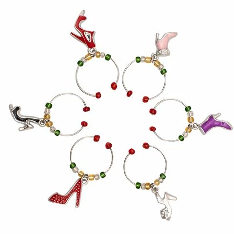 Avanti - Wine Charms Set Shoe 6pce 1 Avanti - Wine Charms Set Shoe 6pce