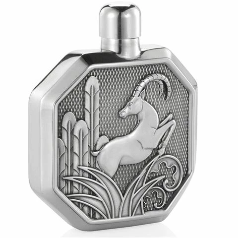 Royal Selangor - Savannah Gazelle Hip Flask 1 Royal Selangor - Savannah Gazelle Hip Flask