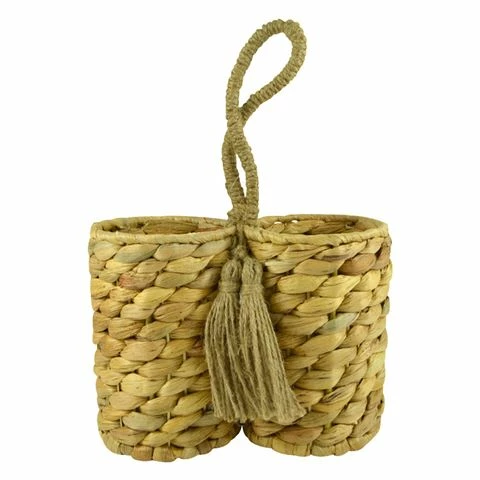 Coastal Home - Zawadi Woven Bottle Holder Natural 22x16cm 1 Coastal Home - Zawadi Woven Bottle Holder Natural 22x16cm