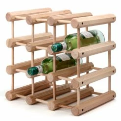 JK Adams - Wooden Wine Rack For 12 Bottles
