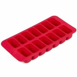 Lekue - Rectangular Ice Cube Tray Red