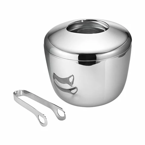 Georg Jensen - Sky S/Steel Ice Bucket & Tongs Set 3pce 1 Georg Jensen - Sky S/Steel Ice Bucket & Tongs Set 3pce