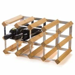Traditional Wine Rack Co. - Oak Wine Rack 12 Bottles Light