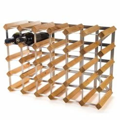 Traditional Wine Rack Co. - Oak Wine Rack 30 Bottles Light